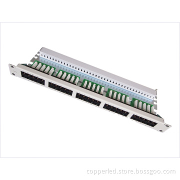 UTP Telephone Panel 50port Krone IDC Grey Color